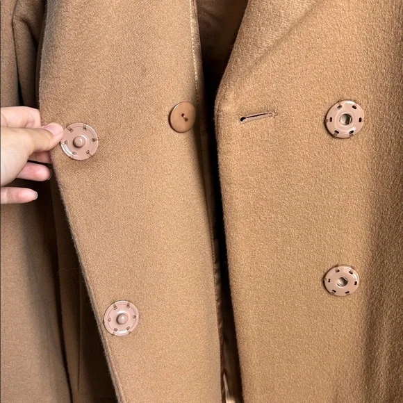 NWOT Sofia Cashmere Tan Wool and Cashmere Coat - Picture 6 of 11